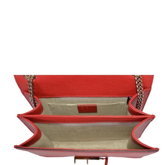 Gucci RARE Interlocking GG Red Leather Crossbody with Dust Bag - Picture 5 of 14